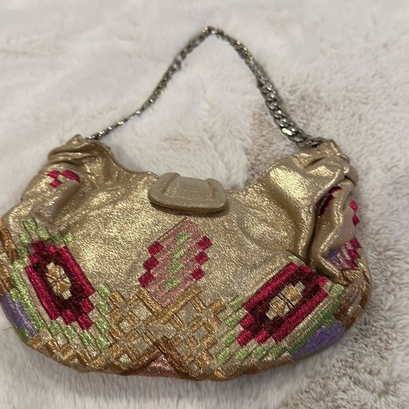 Jimmy Choo gold bag with chain handle - Picture 3 of 9